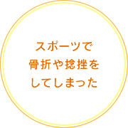 スポーツによるケガをしっかり治したい